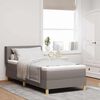 vidaXL Cama tipo Box Spring con colch&oacute;n Taup&eacute; 200 x 80 cm Poli&eacute;ster