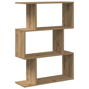 vidaXL Librer&iacute;a divisora 3 niveles madera roble artisan 70x24x97 cm