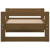 vidaXL Cama para perros madera maciza pino marrón miel 55,5x45,5x28 cm