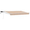 vidaXL Toldo manual retr&aacute;ctil con LEDs Azul, Naranja, Blanco 3 x 2,5 m