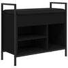 vidaXL Zapatero madera de ingenier&iacute;a negro 65,5x32x57,5 cm