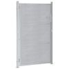 vidaXL Puerta de jardín Plateado 100 x 150 cm Acero inoxidable