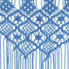 vidaXL Cortina de macramé algodón azul 140x240 cm
