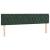 vidaXL Cama box spring con colch&oacute;n terciopelo verde oscuro 200x200 cm