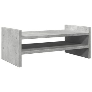 vidaXL Soporte de pantalla madera ingenier&iacute;a gris hormig&oacute;n 50x27x20 cm