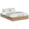 vidaXL Estructura de Cama Ottoman Roble Artesanal 120 x 200 cm
