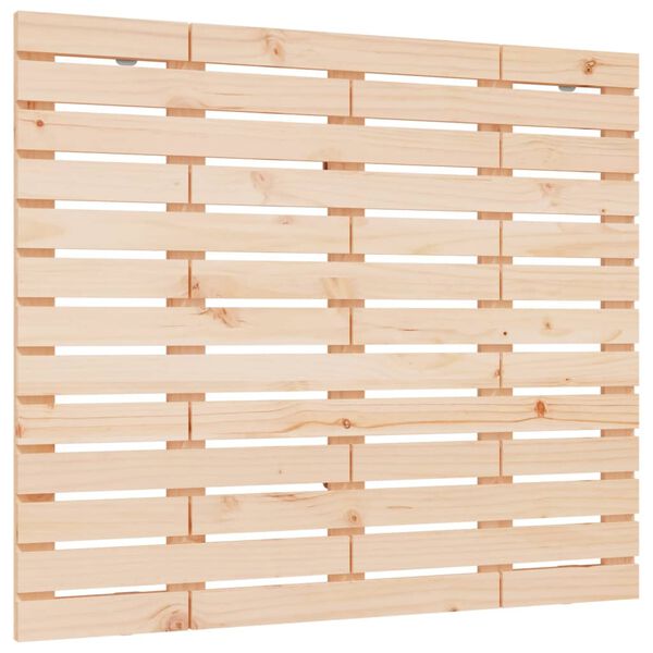 vidaXL Cabecero de cama de pared madera maciza de pino 141x3x91,5 cm