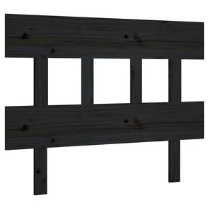 vidaXL Cabecero de cama madera maciza de pino negro 78,5x3x81 cm