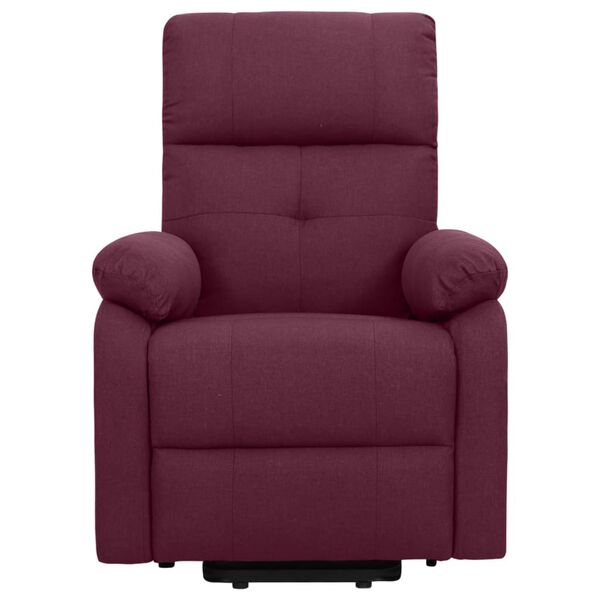 vidaXL Sill&oacute;n de masaje elevable tela morado