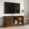vidaXL Mueble de TV madera contrachapada marr&oacute;n roble 102x35,5x47,5 cm