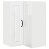 vidaXL Armario Esquinero de Pared PORTO brillante 57 x 57 x 80 cm