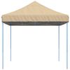 vidaXL Carpa de Fiesta Beige 279 x 410 x 315 cm Tela Oxford