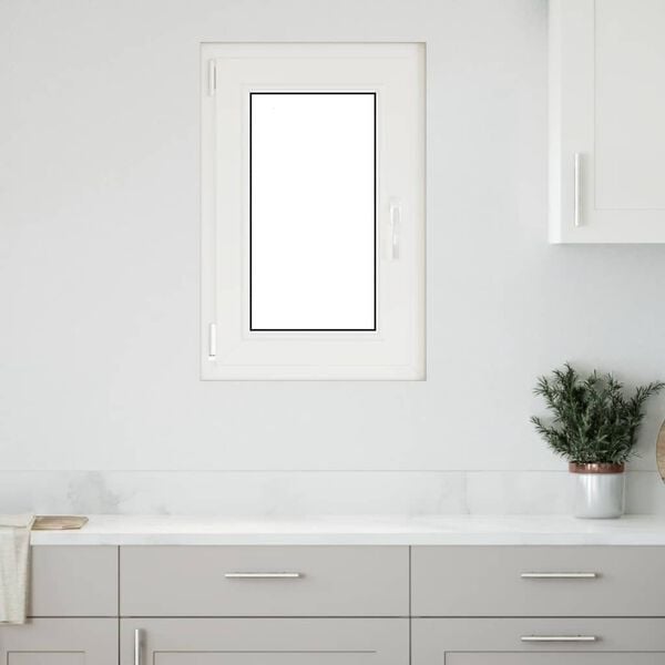 vidaXL Ventana de s&oacute;tano "RISOR" 50x75 cm oscilobatiente DIN izquierda antracita