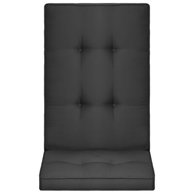 vidaXL Cojines para sillas de jardín 2 uds gris antracita 120x50x5 cm
