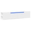 vidaXL Mueble de TV de pared con luz LED blanco 180x31x39,5 cm