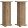 vidaXL Soporte de plantas 2 uds. Roble artisan 30,5 x 30 x 80,5 cm