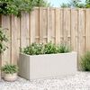 vidaXL Jardinera PP blanco 80x36x35 cm