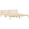 vidaXL Estructura de cama con cabecera Marr&oacute;n 208.6 x 157.6 x 69.4 cm