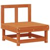 vidaXL Conjunto de Sof&aacute;s de Jard&iacute;n 5 pcs Marr&oacute;n Cera Pino macizo