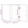 vidaXL Armario de pared Roble artesanal 30 x 42.5 x 39.5 cm
