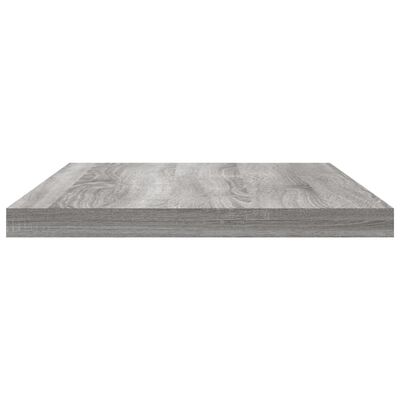 vidaXL Estantes pared 4 uds madera ingeniería gris Sonoma 40x20x1,5 cm