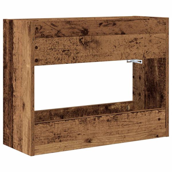 vidaXL Soporte de Sombrilla Madera vieja 65 x 24 x 50 cm