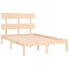 vidaXL Estructura de cama madera maciza 140x190 cm