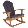 vidaXL Silla mecedora Adirondack de jard&iacute;n Natural