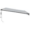 vidaXL Toldo retr&aacute;ctil autom&aacute;tico luz LED antracita blanco 450x350 cm