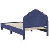 vidaXL Cama para niños con cabecero Azul Policía 80 x 160 cm