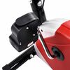 vidaXL Bicicleta estática con resistencia de cinta roja