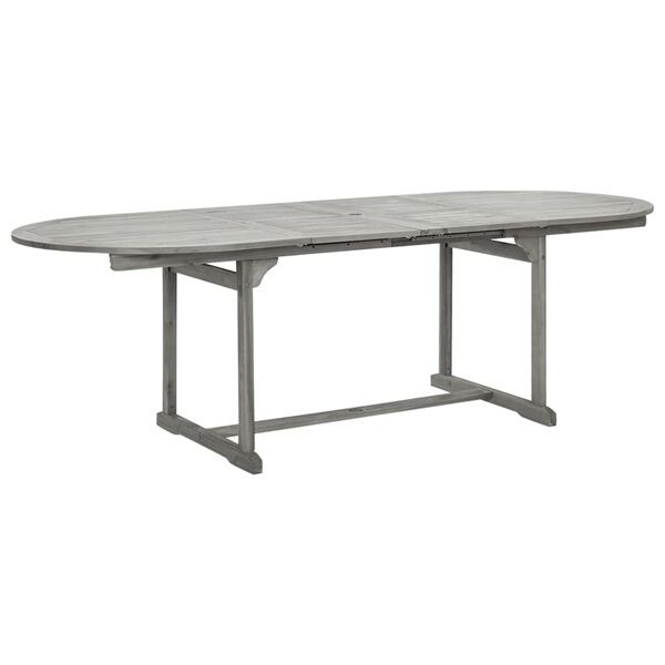 vidaXL Juego de comedor de jard&iacute;n 9 piezas madera maciza de acacia