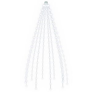 vidaXL Luces del &aacute;rbol de Navidad 180 LED Blanco fr&iacute;o 180 cm