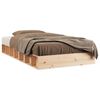 vidaXL Estructura de cama doble peque&ntilde;a de madera maciza 120x190 cm