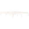 vidaXL Estructura de cama sin colch&oacute;n madera de pino blanco 160x200 cm