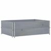 vidaXL Jardinera de madera maciza de pino gris 120x80 cm