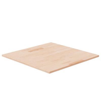 vidaXL Tablero de mesa cuadrada madera de roble sin tratar 60x60x1,5cm