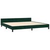 vidaXL Estructura cama sin colch&oacute;n terciopelo verde oscuro 200x200 cm