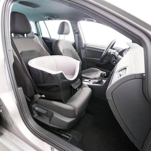 TRIXIE Asiento de coche para mascotas negro y gris 45x39x42 cm