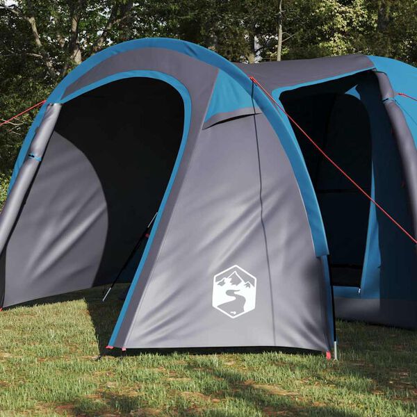 vidaXL Carpa de cúpula con techo Otro Azul 384 x 254 x 170 cm