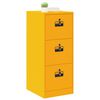 vidaXL Mueble archivador con caj&oacute;n Amarillo Mostaza 44 x 50 x 106.5 cm