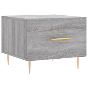 vidaXL Mesa de centro madera contrachapada gris Sonoma 50x50x40 cm