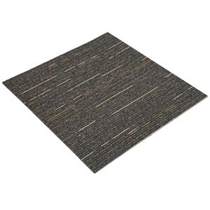 vidaXL Azulejo de alfombra Rayado Marr&oacute;n Claro 50 x 50 cm 4 uds.