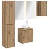 vidaXL Juego de Muebles de Ba&ntilde;o 5 uds. Roble artisan