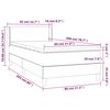 vidaXL Cama box spring con colch&oacute;n terciopelo rosa 80x200 cm