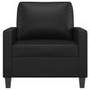 vidaXL Sill&oacute;n cuero sint&eacute;tico negro 60 cm