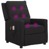 vidaXL Sillón de masaje eléctrico tela negro