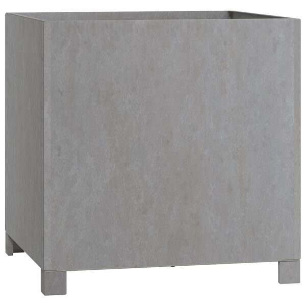 vidaXL Jardineras con patas 2 udss acero corten oxidado 50x50x50 cm