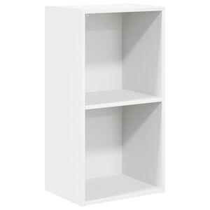 vidaXL Estanter&iacute;a 2 niveles madera contrachapada blanco 40x30x76,5 cm
