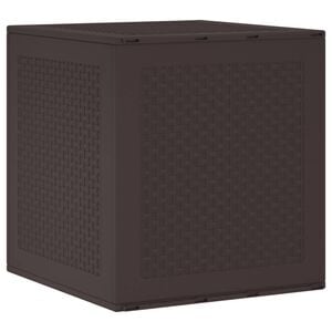 vidaXL Caja de Almacenamiento Marr&oacute;n 55 x 53 x 57 cm Polipropileno
